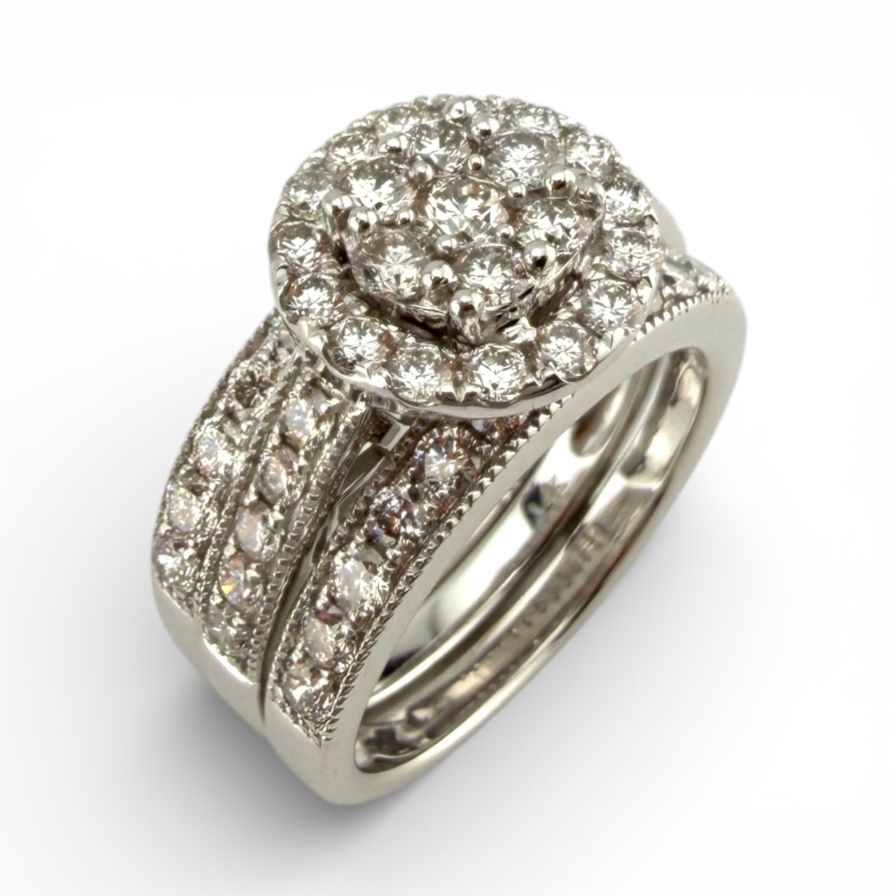 White 14K 2.00CTW Diamond Wedding Set