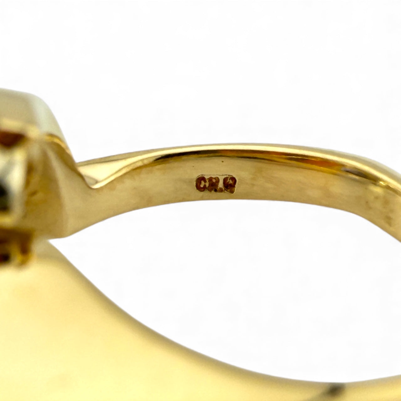Yellow 14K .76CT Tanzanite & .06CT Diamond Ring