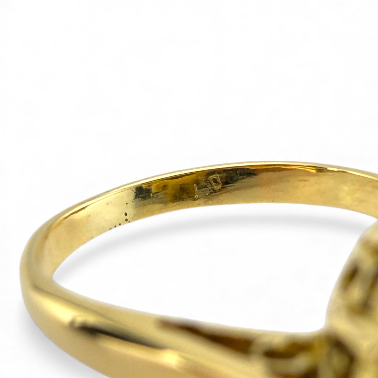 Yellow 18K Garnet Ring