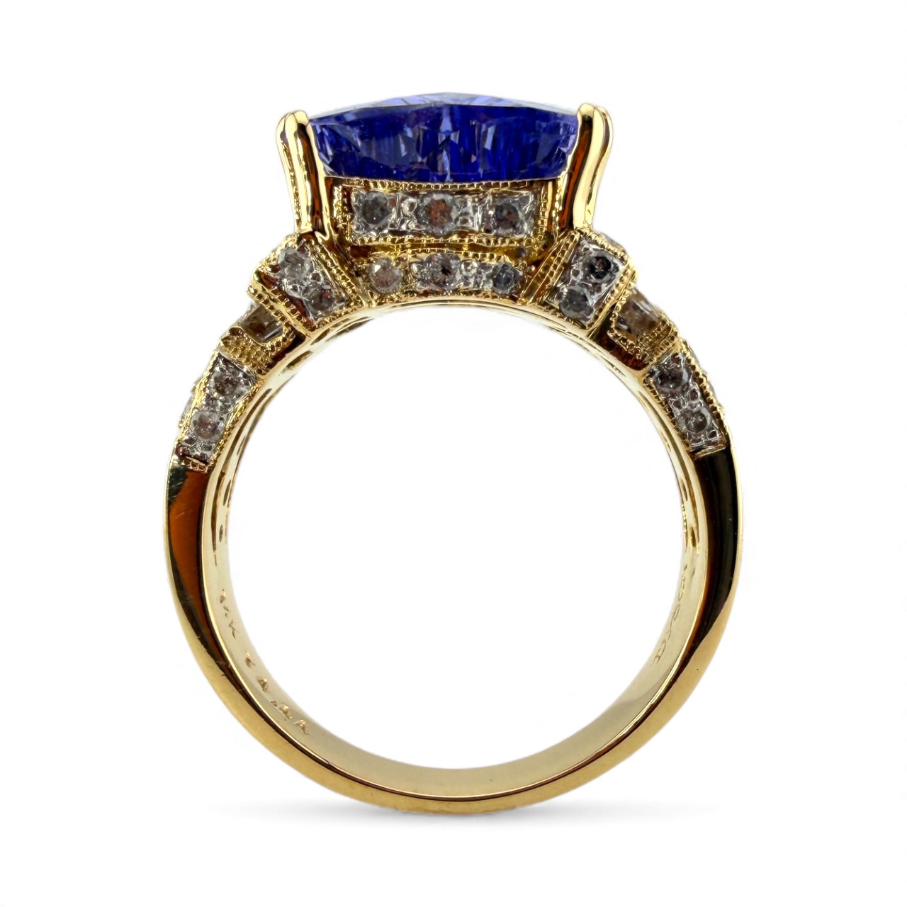 Yellow 14K Dyach 4.44CT Tanzanite & .61CTW Diamond Ring