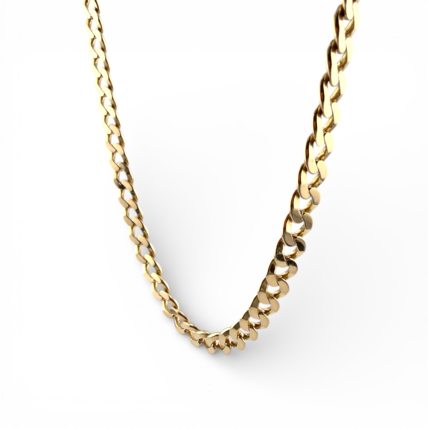 Yellow 14K 24” Cuban Link Chain