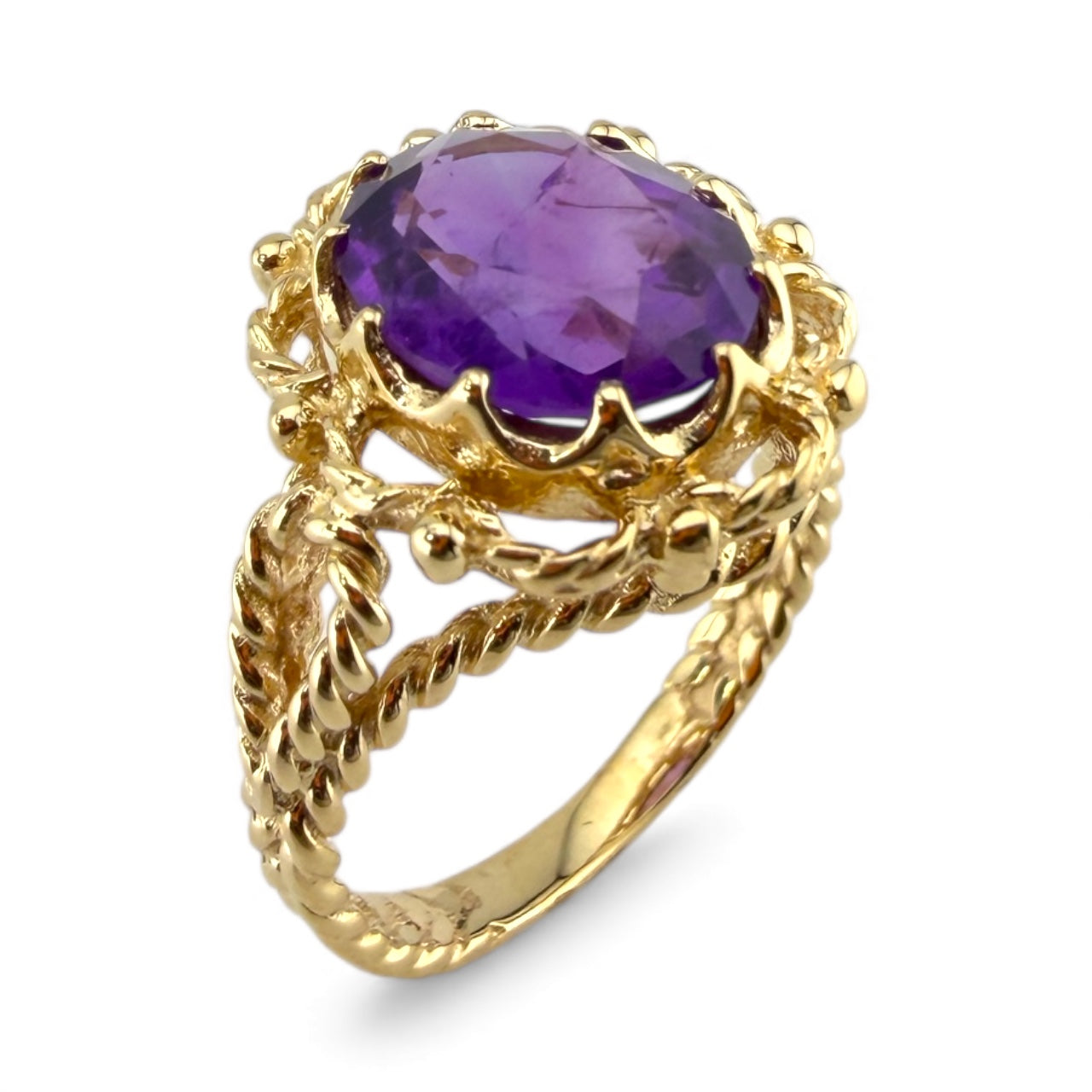 Y14K Amethyst Ring