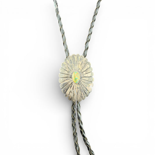 Sterling Silver Turquoise Bolo Tie