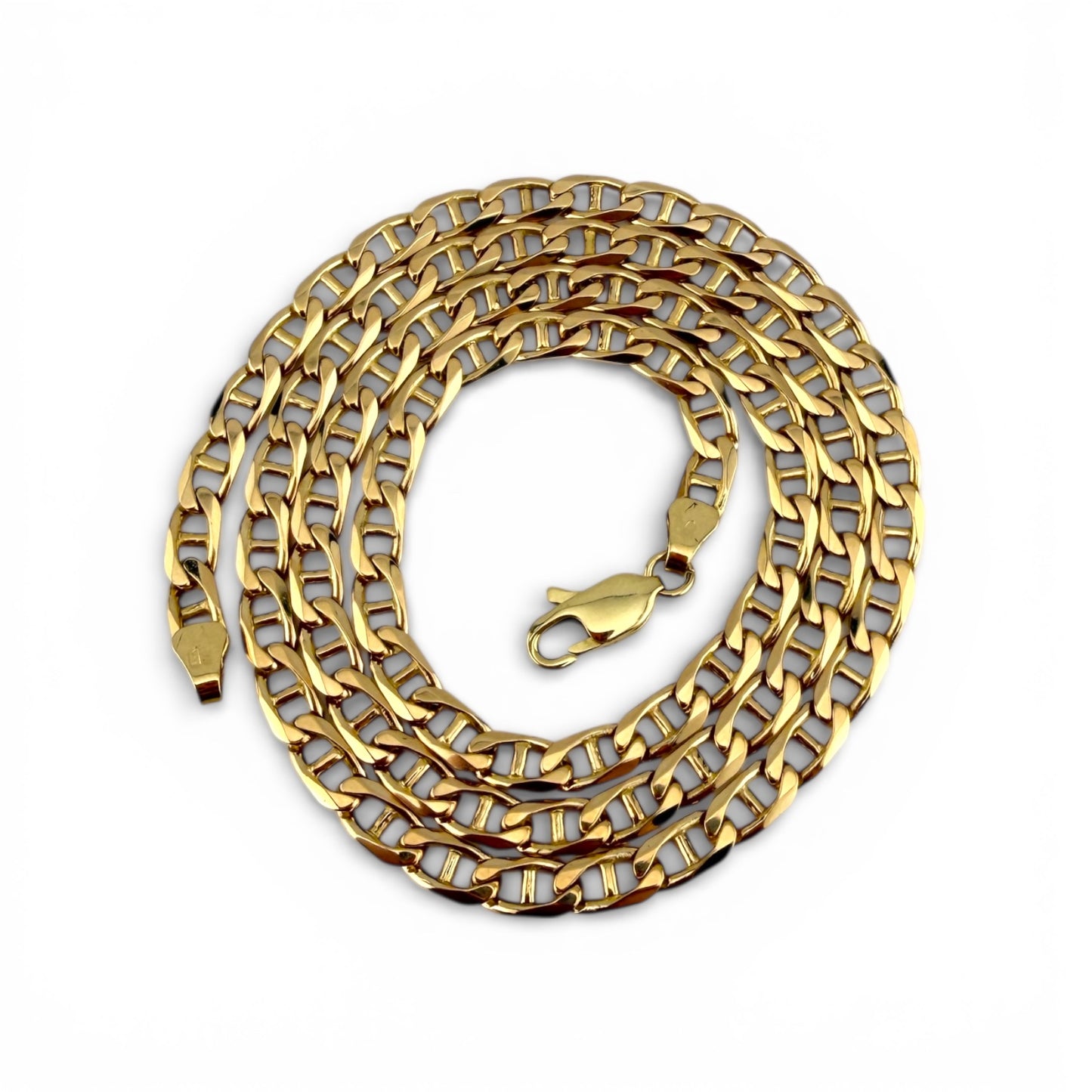 Yellow 14K 20” Anchor Chain