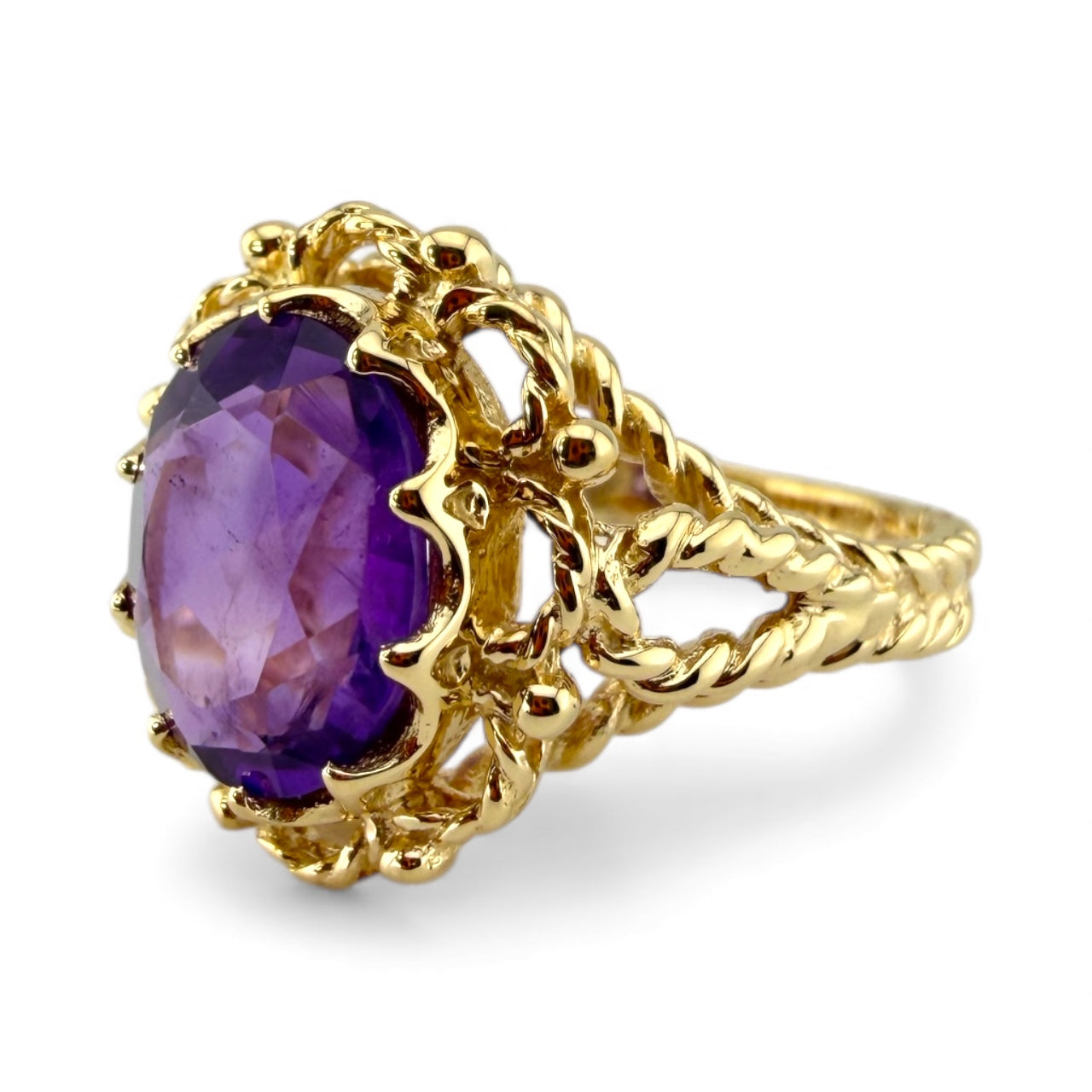 Y14K Amethyst Ring