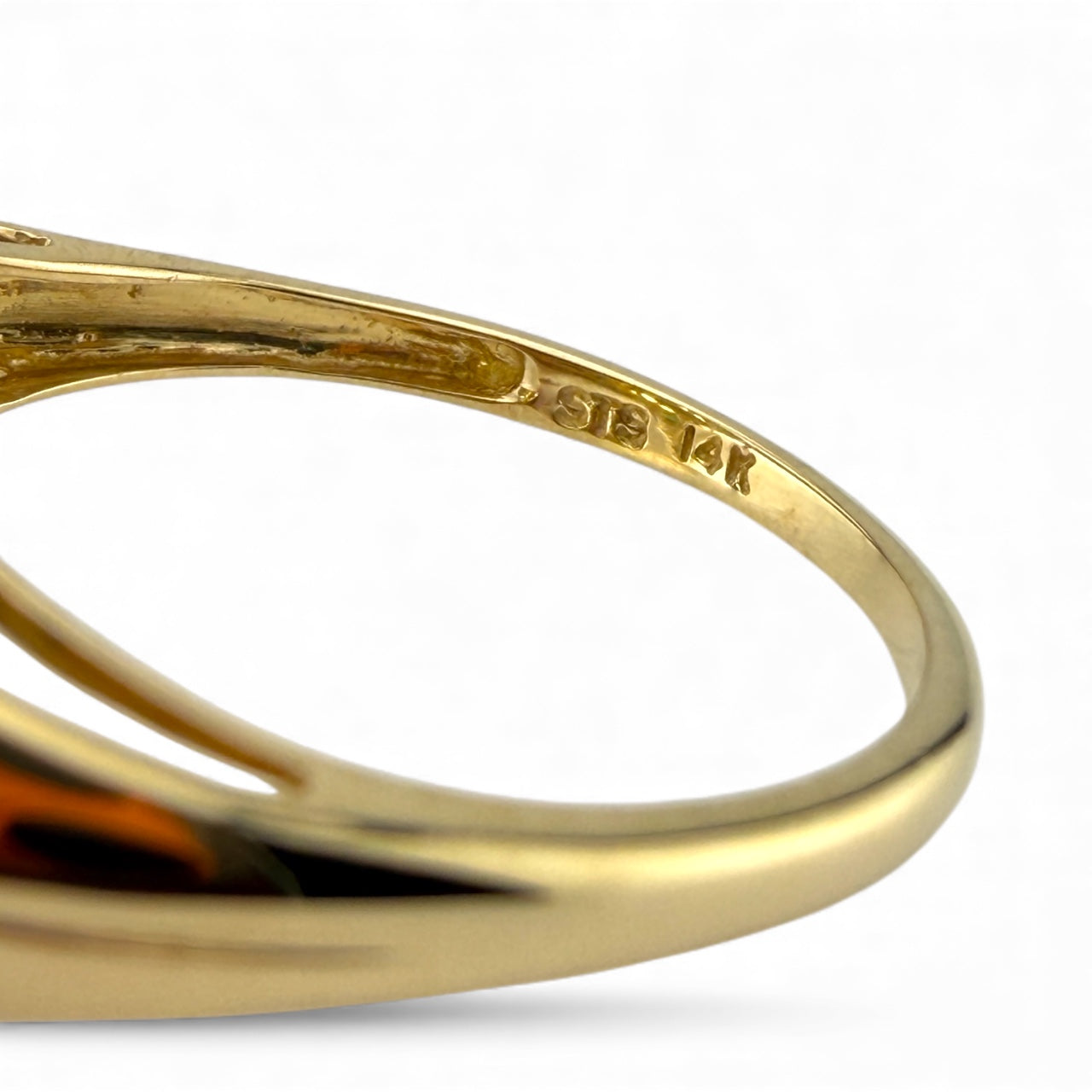 Yellow 14K Citrine & Tsavorite Ring