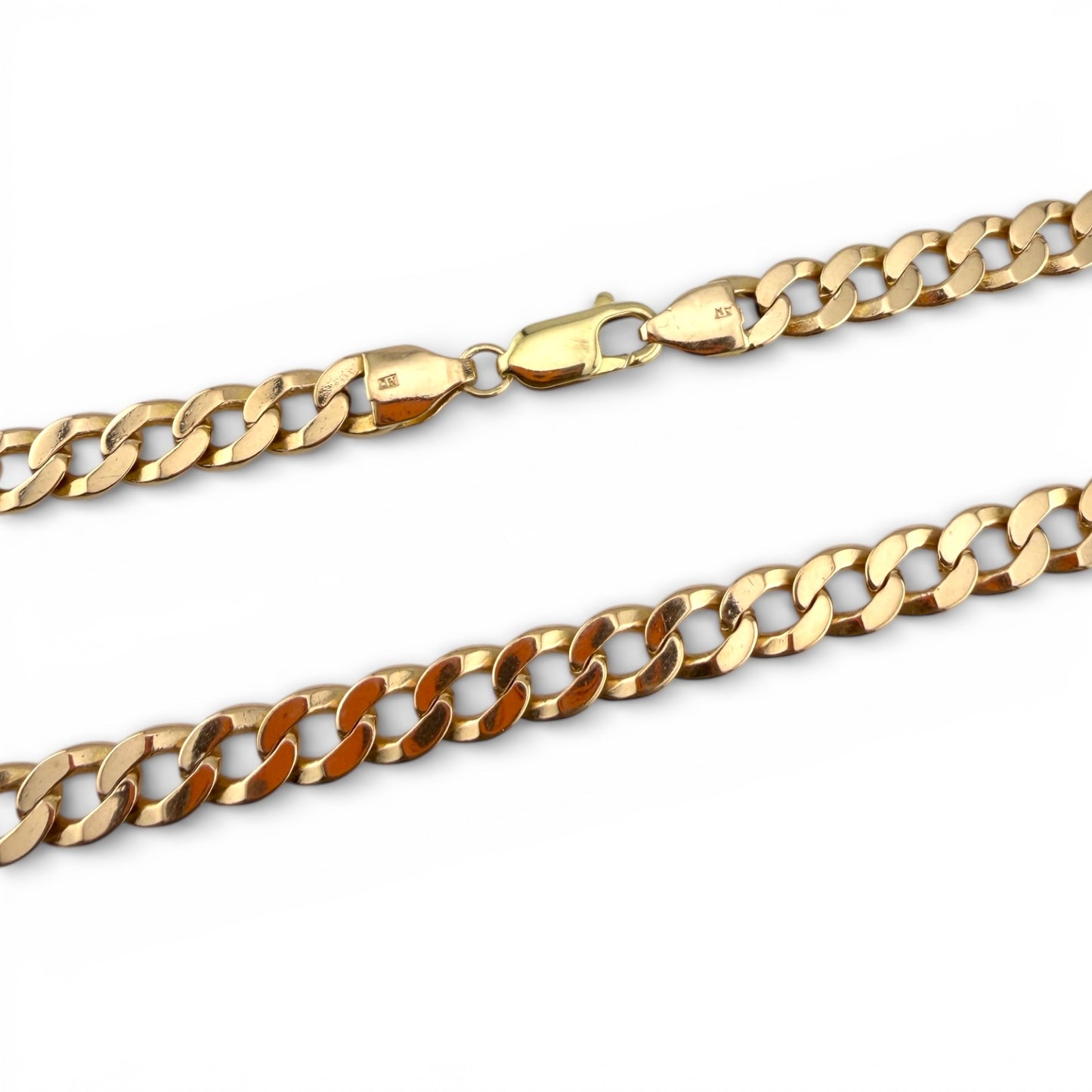 Yellow 14K 24” Cuban Link Chain