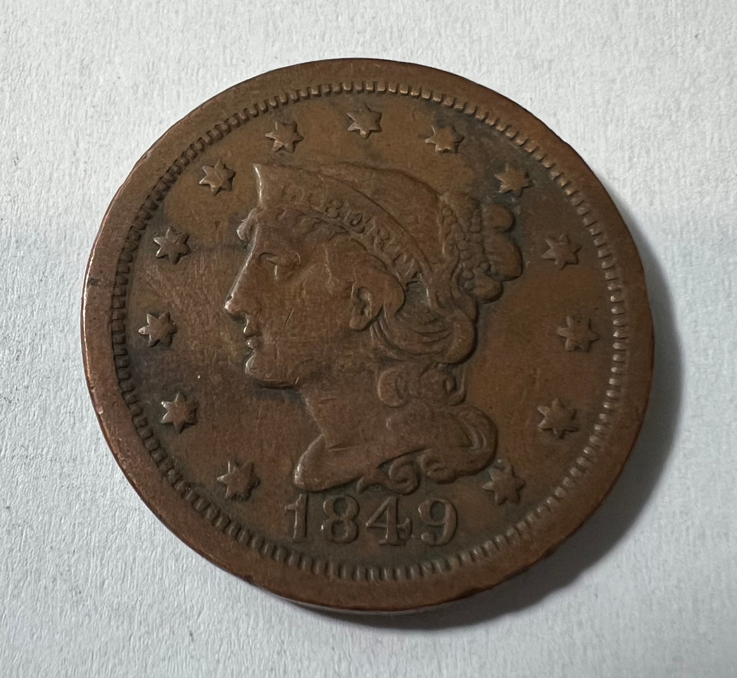 1849 Large Cent VF-20