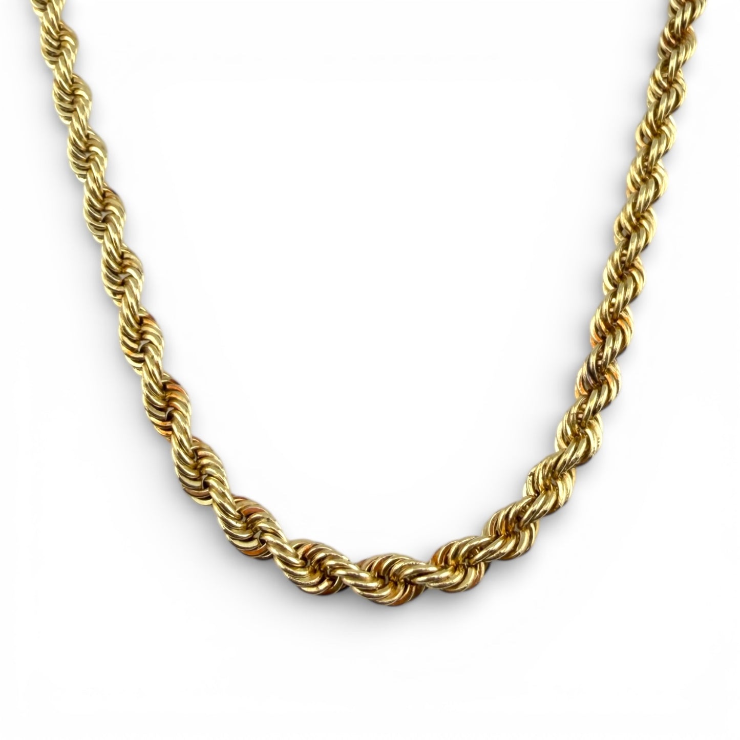 Yellow 14K 20” Rope Chain