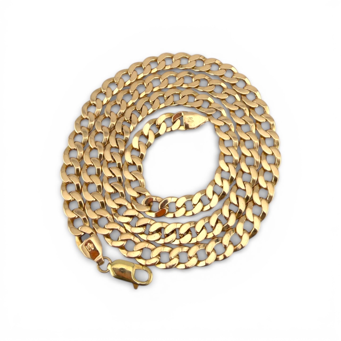 Yellow 14K 24” Cuban Link Chain
