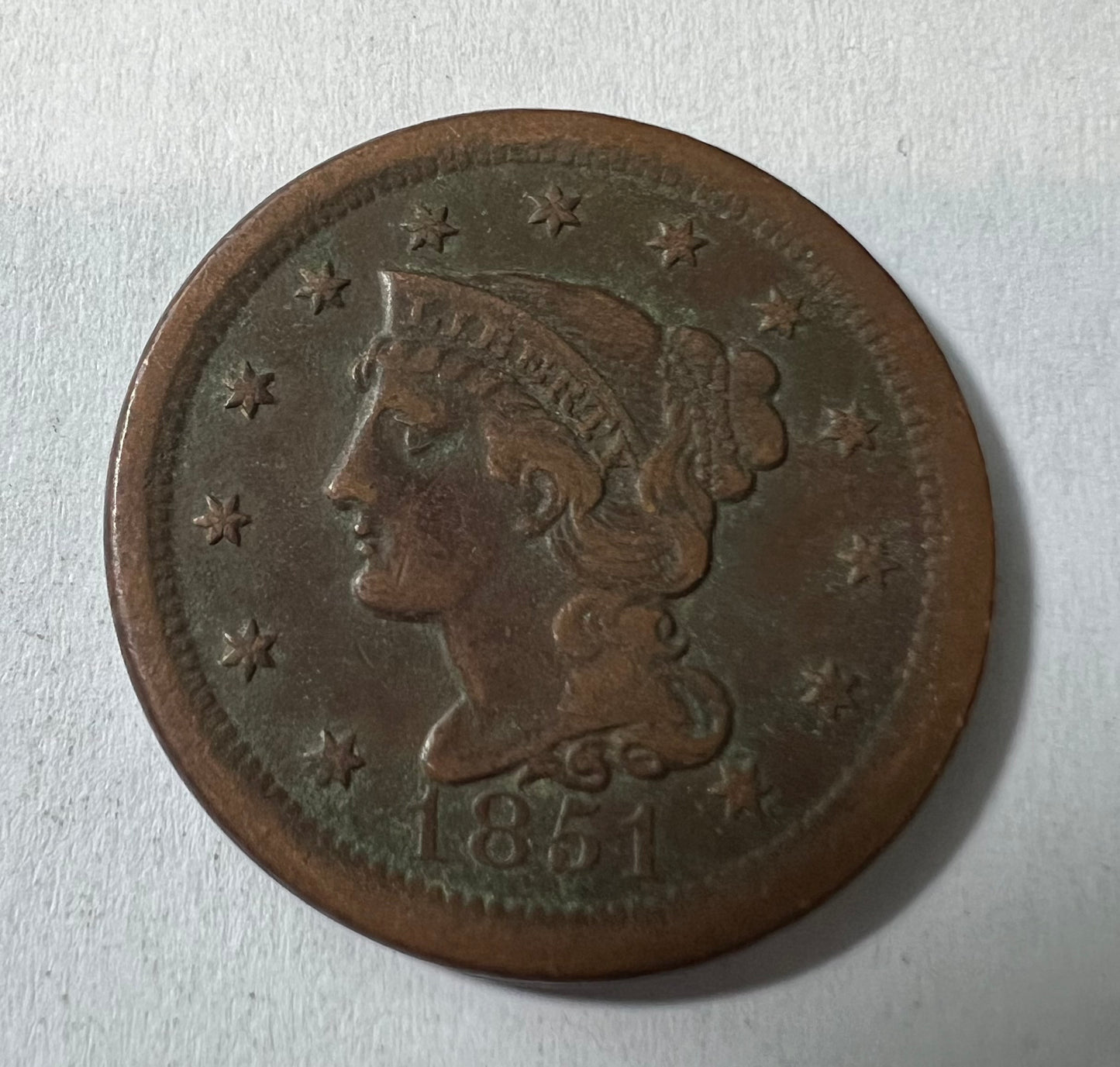 1851 Large Cent EX-40