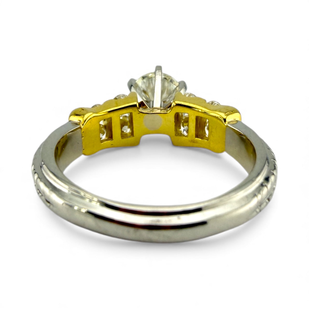 Platinum & 18K Yellow Gold VS1 K 1.08CT/.40CTW Diamond Engagement Ring