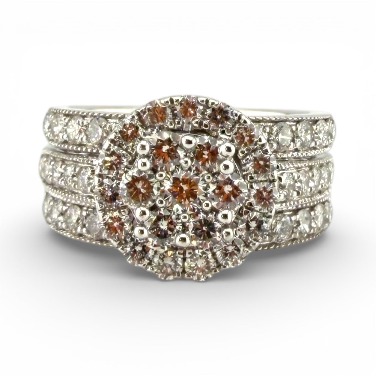 White 14K 2.00CTW Diamond Wedding Set