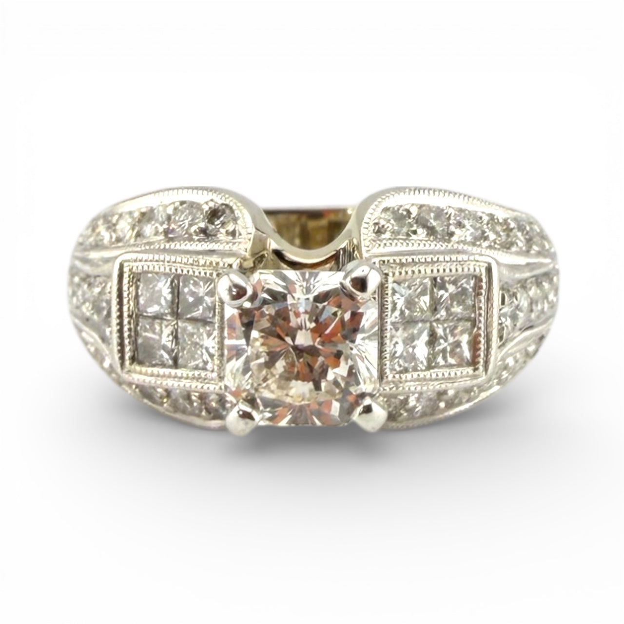 White 18K .75CT & .70CTW Diamond Ring