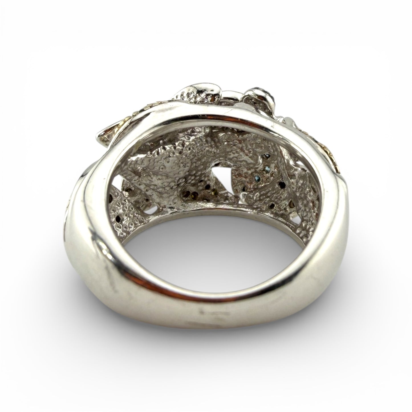 Sterling Silver & .25CTW Diamond Ring