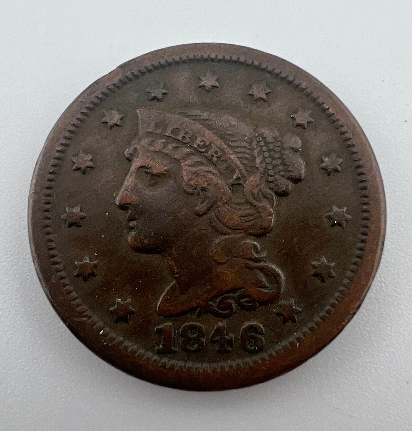 1846 Large Cent EX-45