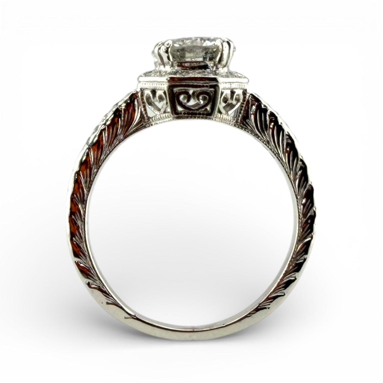 White 18K 1.16CT I1 K & .18CTW Diamond Ring