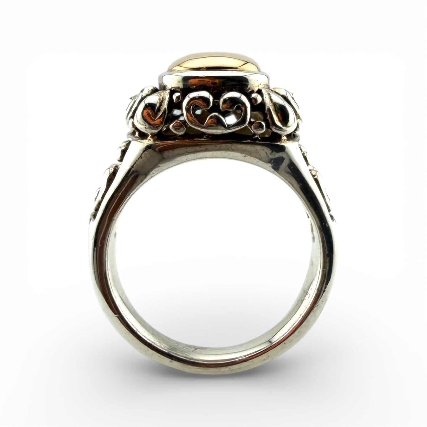 Sterling Silver & Y14K Ring