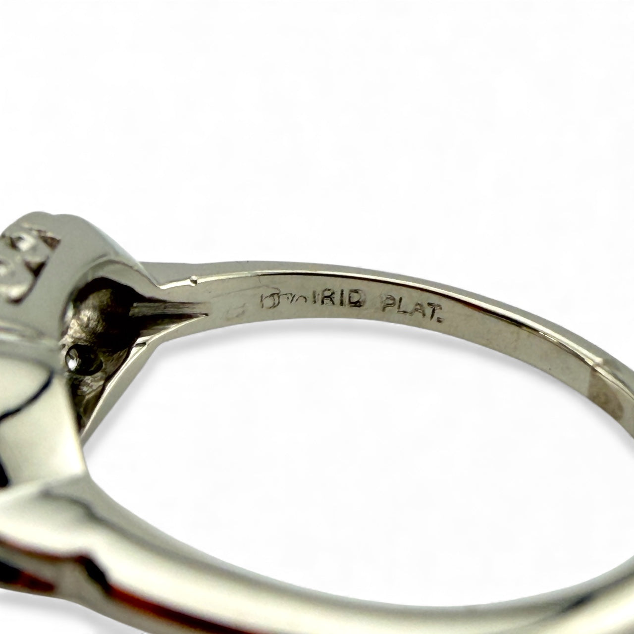 Platinum .95CT w/.12CTW Diamond Ring