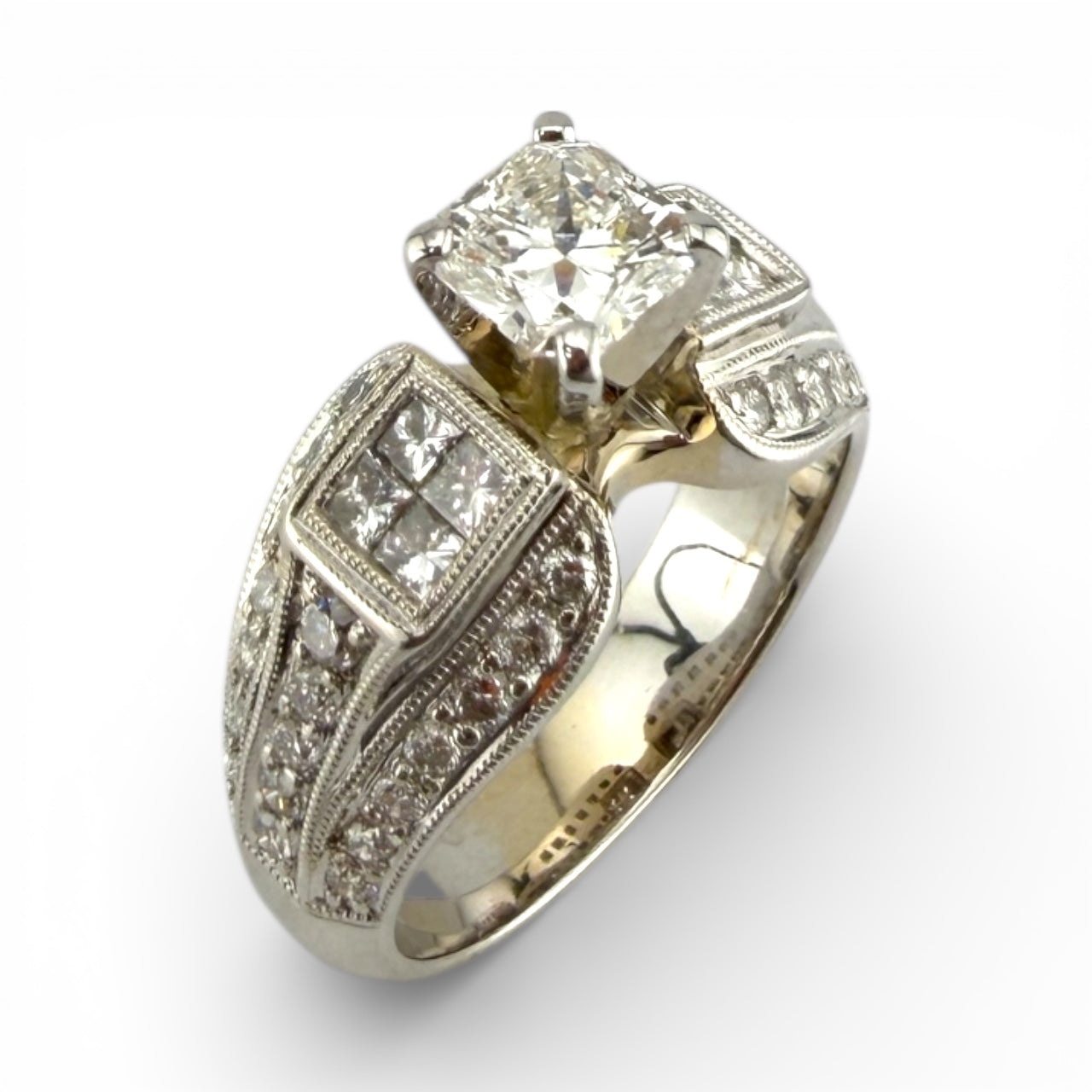 White 18K .75CT & .70CTW Diamond Ring
