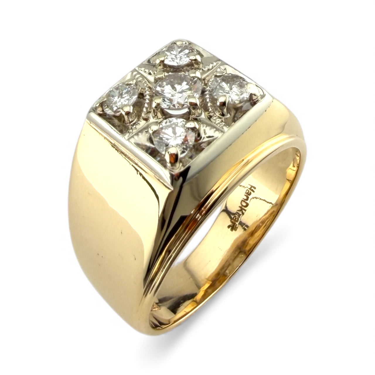 Yellow 14K .90CTW Diamond Ring